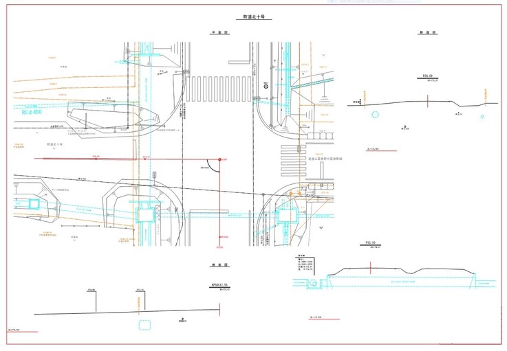 道路改良工事　平面設計図